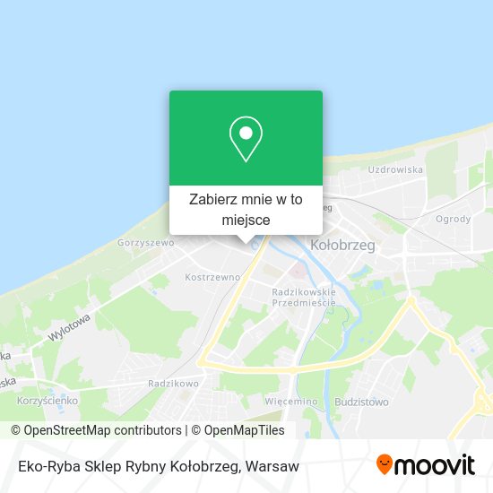 Mapa Eko-Ryba Sklep Rybny Kołobrzeg