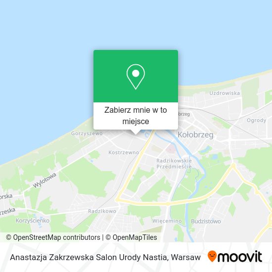 Mapa Anastazja Zakrzewska Salon Urody Nastia