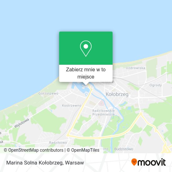 Mapa Marina Solna Kołobrzeg