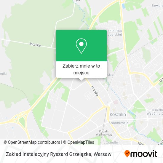 Mapa Zakład Instalacyjny Ryszard Grzelązka