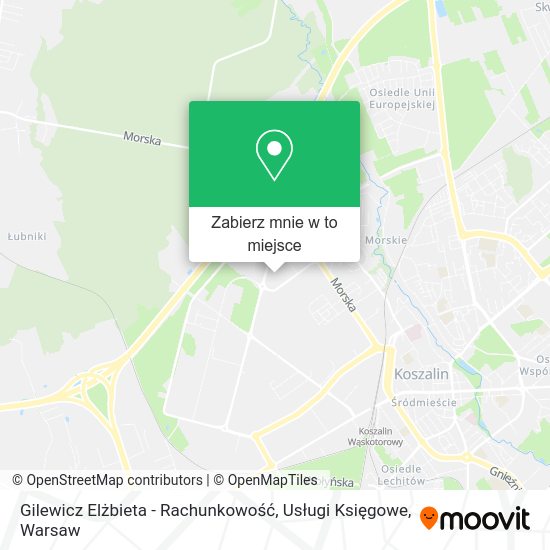 Mapa Gilewicz Elżbieta - Rachunkowość, Usługi Księgowe