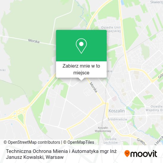 Mapa Techniczna Ochrona Mienia i Automatyka mgr Inż Janusz Kowalski