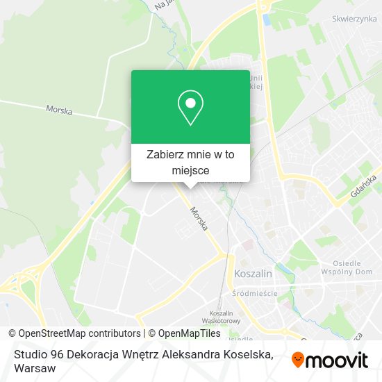 Mapa Studio 96 Dekoracja Wnętrz Aleksandra Koselska