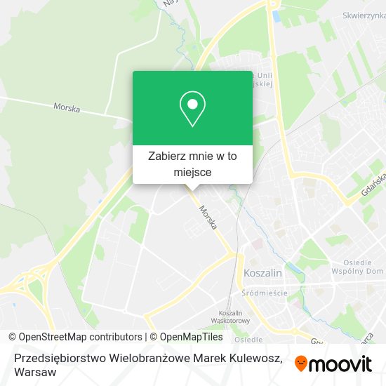 Mapa Przedsiębiorstwo Wielobranżowe Marek Kulewosz