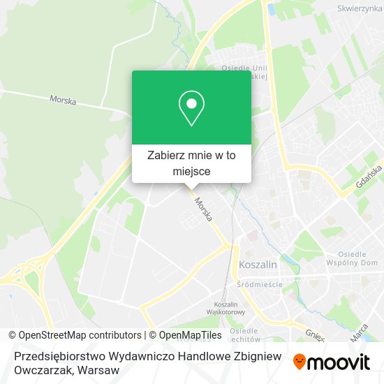 Mapa Przedsiębiorstwo Wydawniczo Handlowe Zbigniew Owczarzak