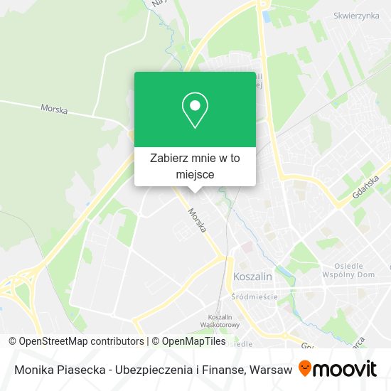 Mapa Monika Piasecka - Ubezpieczenia i Finanse