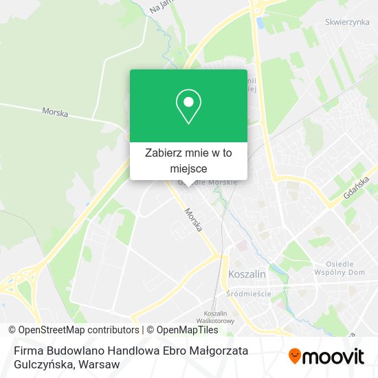 Mapa Firma Budowlano Handlowa Ebro Małgorzata Gulczyńska