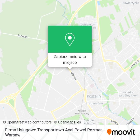 Mapa Firma Uslugowo Transportowa Axel Pawel Rezmer