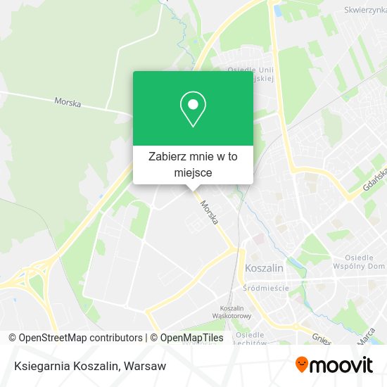 Mapa Ksiegarnia Koszalin