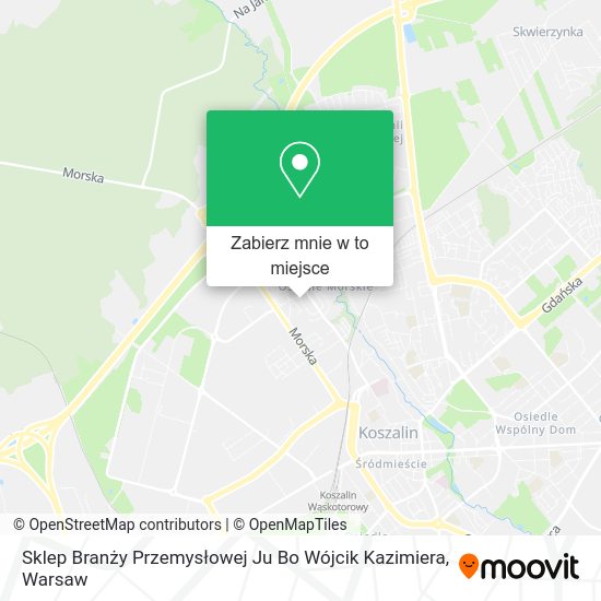 Mapa Sklep Branży Przemysłowej Ju Bo Wójcik Kazimiera