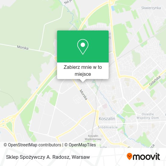 Mapa Sklep Spożywczy A. Radosz