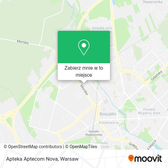 Mapa Apteka Aptecom Nova