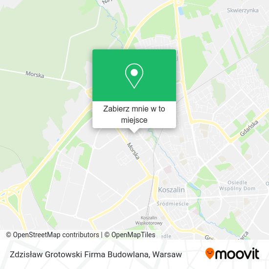 Mapa Zdzisław Grotowski Firma Budowlana