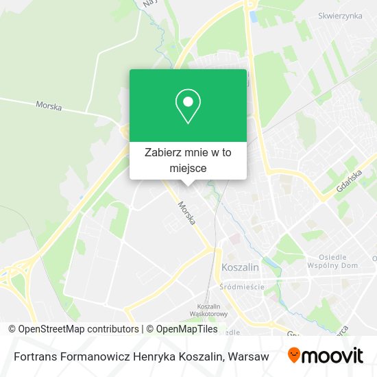 Mapa Fortrans Formanowicz Henryka Koszalin