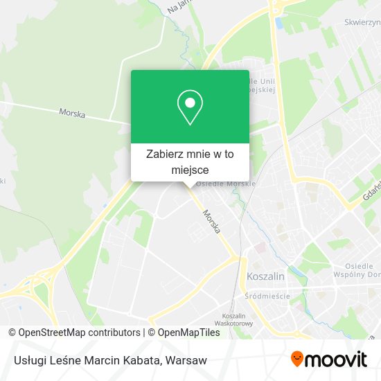 Mapa Usługi Leśne Marcin Kabata