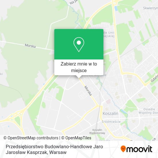 Mapa Przedsiębiorstwo Budowlano-Handlowe Jaro Jarosław Kasprzak