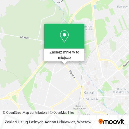 Mapa Zakład Usług Leśnych Adrian Liśkiewicz