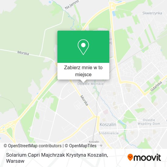 Mapa Solarium Capri Majchrzak Krystyna Koszalin