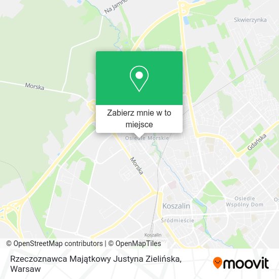 Mapa Rzeczoznawca Majątkowy Justyna Zielińska