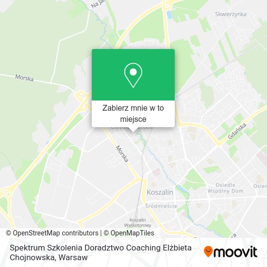 Mapa Spektrum Szkolenia Doradztwo Coaching Elżbieta Chojnowska