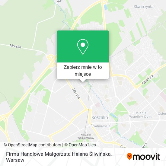 Mapa Firma Handlowa Małgorzata Helena Śliwińska