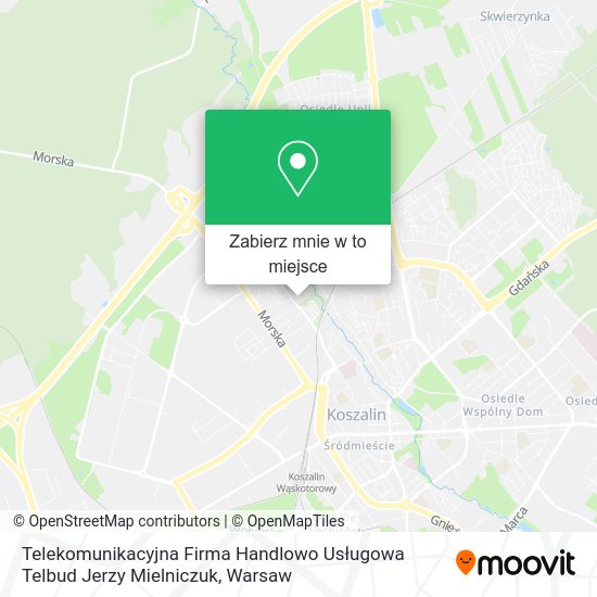 Mapa Telekomunikacyjna Firma Handlowo Usługowa Telbud Jerzy Mielniczuk