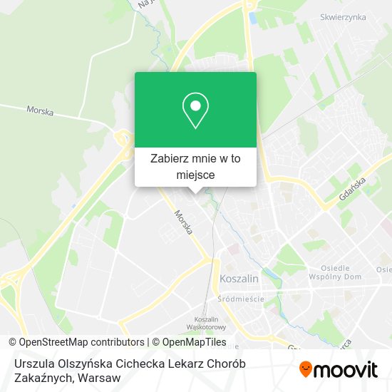 Mapa Urszula Olszyńska Cichecka Lekarz Chorób Zakaźnych