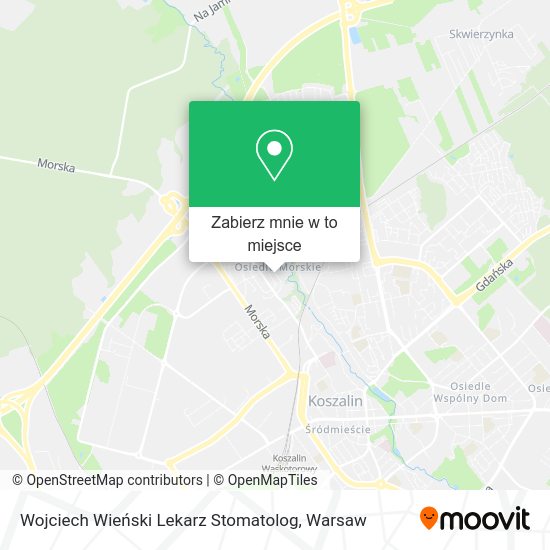 Mapa Wojciech Wieński Lekarz Stomatolog