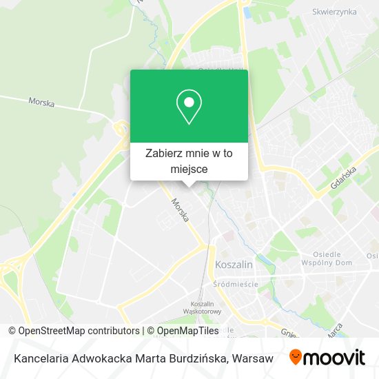 Mapa Kancelaria Adwokacka Marta Burdzińska