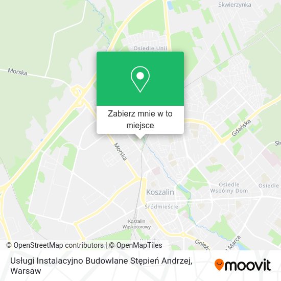 Mapa Usługi Instalacyjno Budowlane Stępień Andrzej