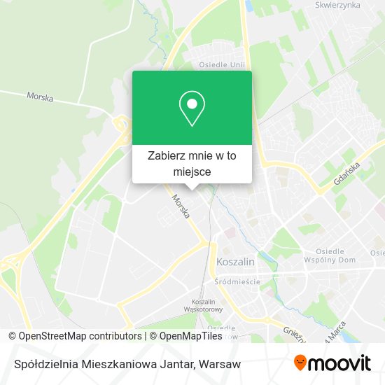 Mapa Spółdzielnia Mieszkaniowa Jantar