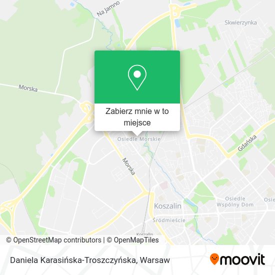 Mapa Daniela Karasińska-Troszczyńska