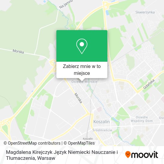 Mapa Magdalena Kirejczyk Język Niemiecki Nauczanie i Tłumaczenia