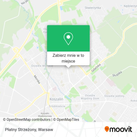 Mapa Płatny Strzeżony