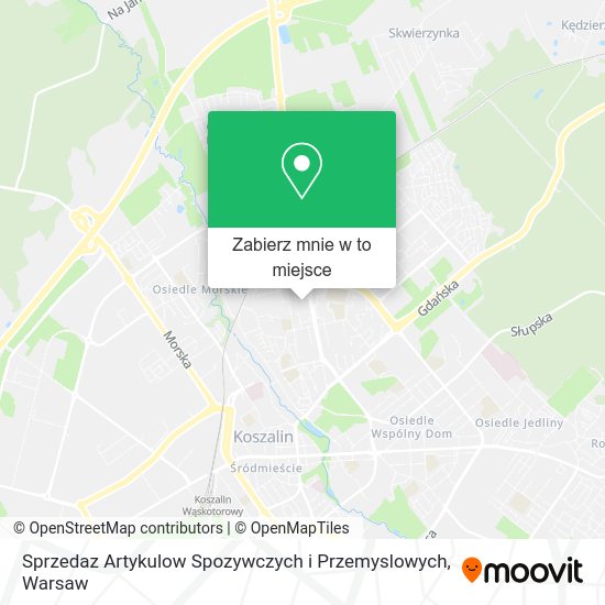 Mapa Sprzedaz Artykulow Spozywczych i Przemyslowych