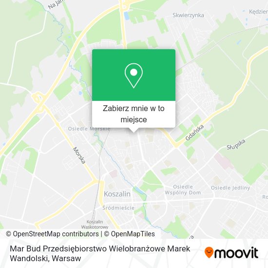 Mapa Mar Bud Przedsiębiorstwo Wielobranżowe Marek Wandolski