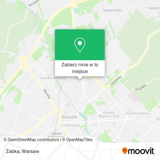 Mapa Żabka