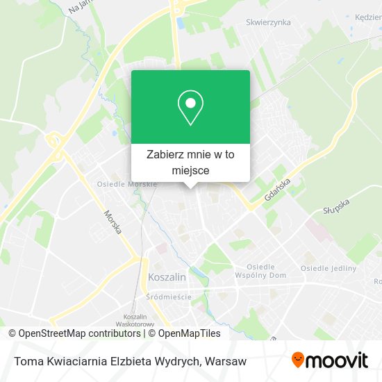 Mapa Toma Kwiaciarnia Elzbieta Wydrych