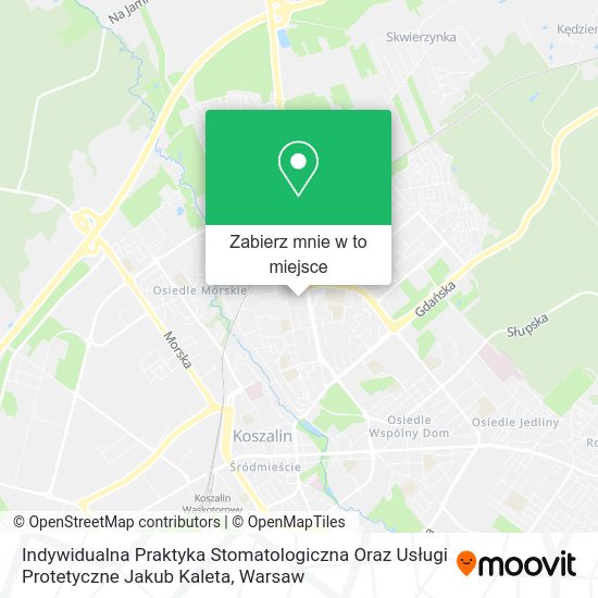 Mapa Indywidualna Praktyka Stomatologiczna Oraz Usługi Protetyczne Jakub Kaleta