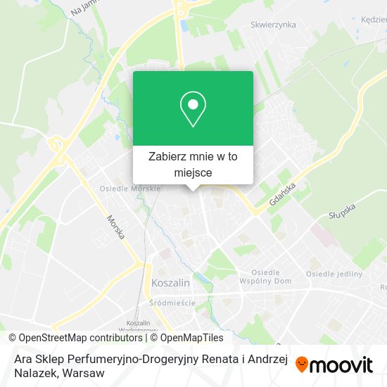 Mapa Ara Sklep Perfumeryjno-Drogeryjny Renata i Andrzej Nalazek