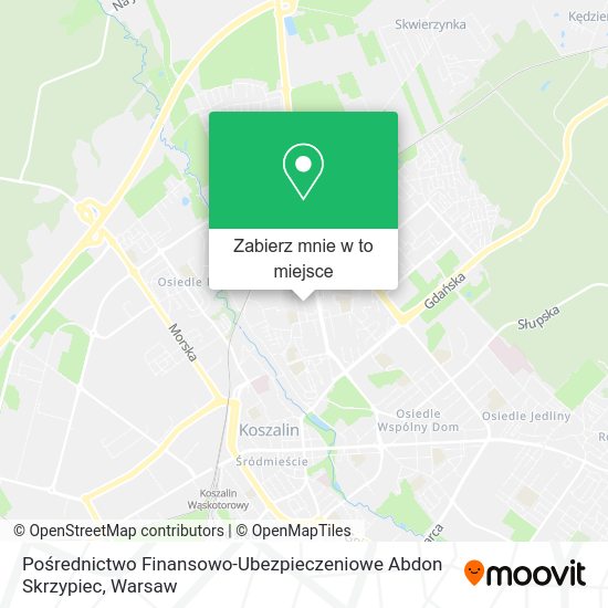 Mapa Pośrednictwo Finansowo-Ubezpieczeniowe Abdon Skrzypiec