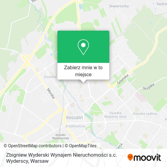 Mapa Zbigniew Wyderski Wynajem Nieruchomości s.c. Wyderscy