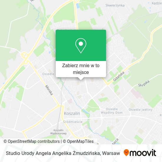 Mapa Studio Urody Angela Angelika Żmudzińska