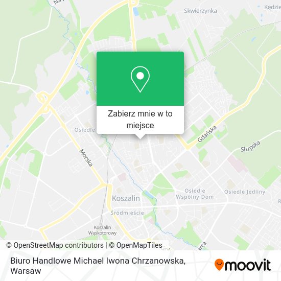 Mapa Biuro Handlowe Michael Iwona Chrzanowska