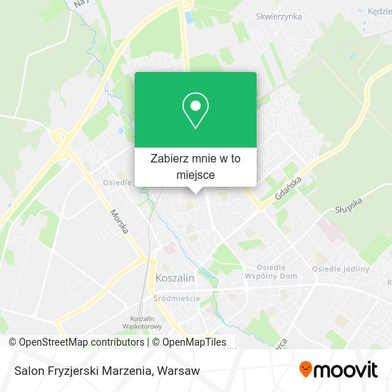 Mapa Salon Fryzjerski Marzenia