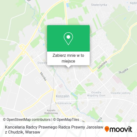 Mapa Kancelaria Radcy Prawnego Radca Prawny Jaroslaw z Chudzik