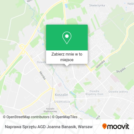 Mapa Naprawa Sprzętu AGD Joanna Banasik