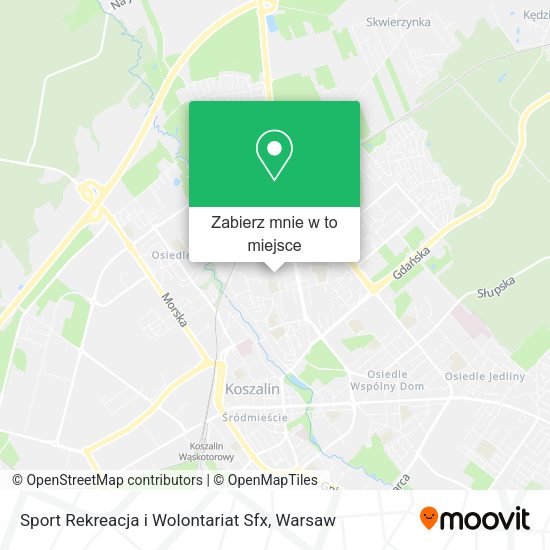 Mapa Sport Rekreacja i Wolontariat Sfx