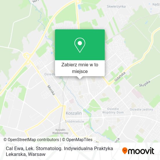 Mapa Cal Ewa, Lek. Stomatolog. Indywidualna Praktyka Lekarska