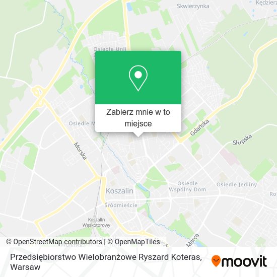 Mapa Przedsiębiorstwo Wielobranżowe Ryszard Koteras